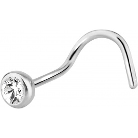thumbnail image 2 of 5-Pack Surgical Steel Nose Bones – Press Fit CZ Gem Top, 22g 20g 18g 6mm 2 of 3