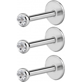 14g/16g/18g ASTM F136 Titanium Piercing Taper Insertion Pin for Internal Thread Tragus/Helix/Lip/Nose/Helix/Piercing Jewelry Cartilage Earrings Labret Nose Studs Stretcher Assistant Tool